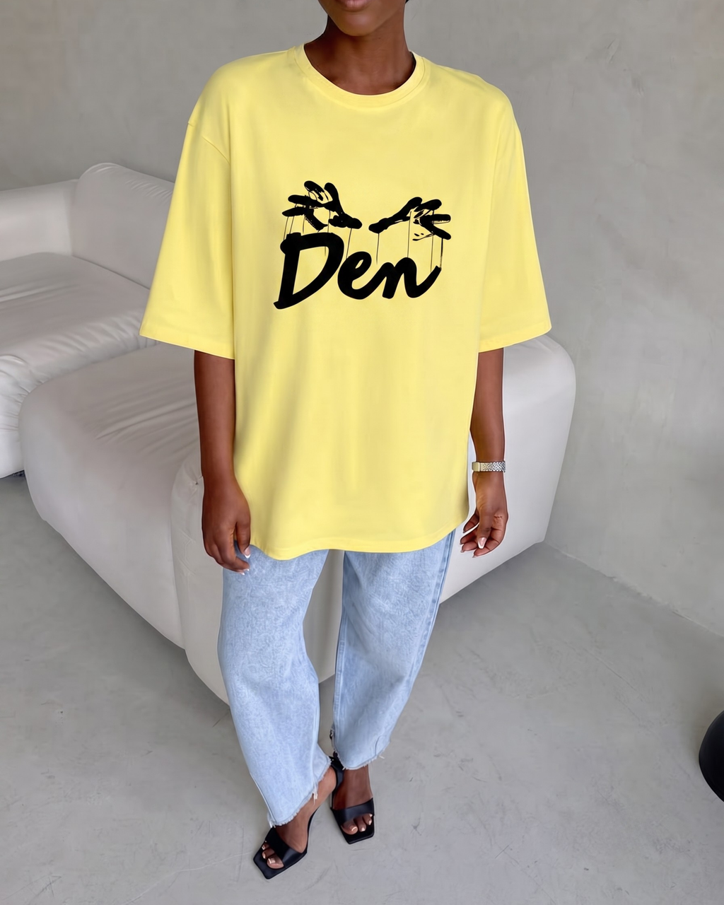 Yellow "Den" Puppet Tee