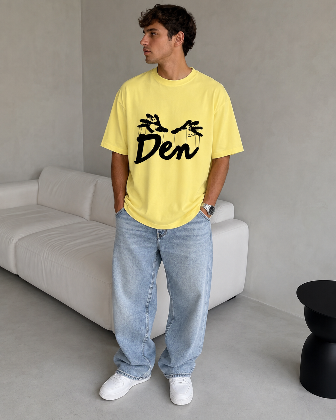 Yellow "Den" Puppet Tee