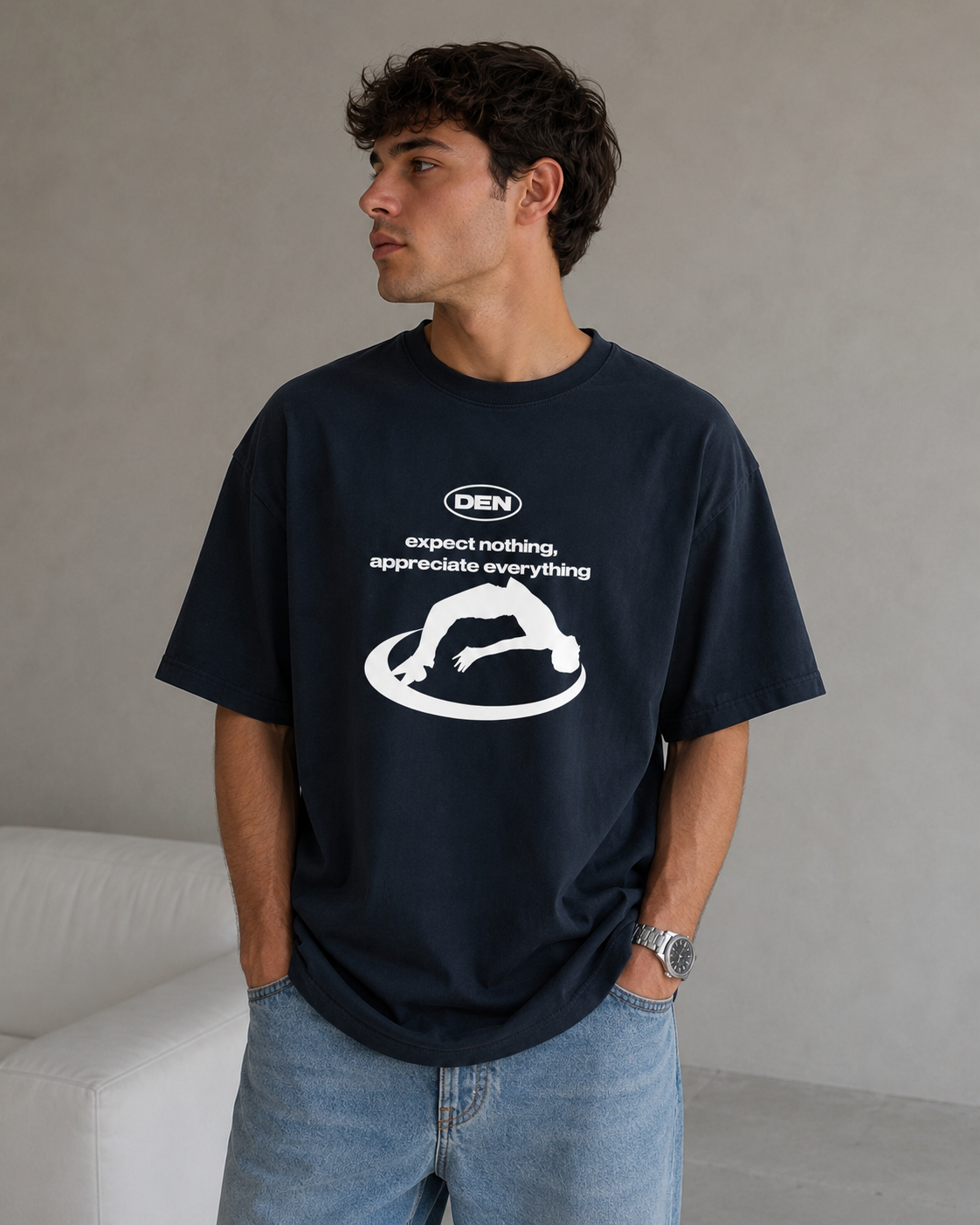 Slate Blue "Appreciate Everything" Tee