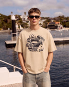 Beige "Risk" Tee